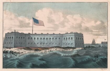 Fort Pickens; Pensacola Harbor, Florida (1860-1870)