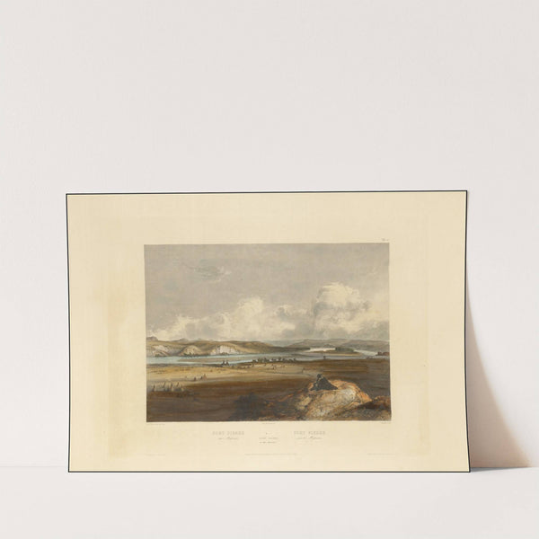 Fort Pierre on the Missouri (1922) by Karl Bodmer