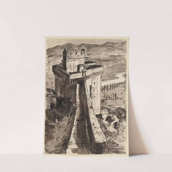 Fort Saint-André in Villeneuve-les-Avignon. by Hermann Lismann