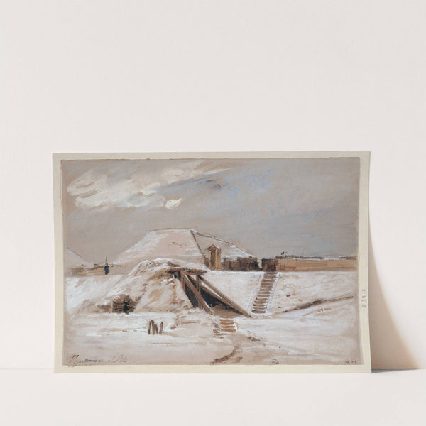 Fort sous la neige. by Isidore Pils