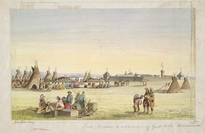 Fort Union and Distribution of Goods to the Assiniboins