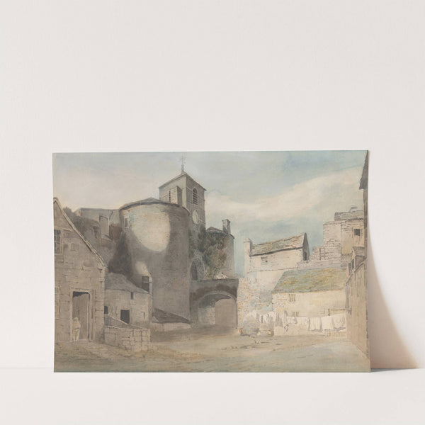 Fortified Entrance to a Welsh Town (East Gate of Caernarvon) by John Varley