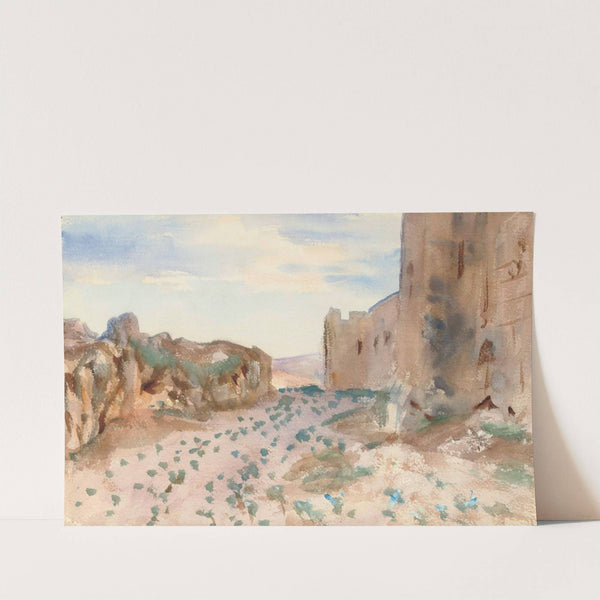 Fortress, Road and Rocks by John Singer Sargent