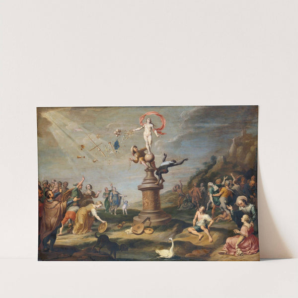 Fortuna Distributing Her Largesse by Cornelis De Baellieur