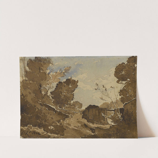 Fossé avec un petit pont (1862) by Henri-Joseph Harpignies