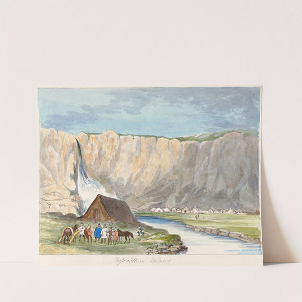 Fossvöllum, Iceland by Charles Hamilton Smith