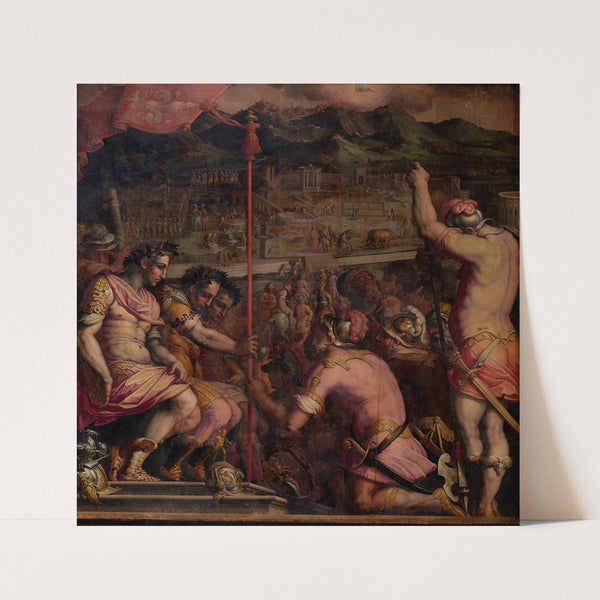 Foundation of Florentia, a Roman settlement (1563 - 1565) by Giorgio Vasari