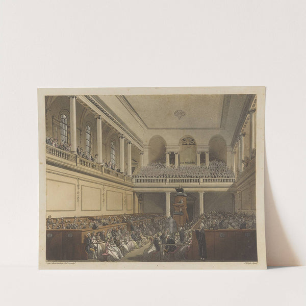 Foundling Hospital, the Chapel. (1808) by Thomas Rowlandson
