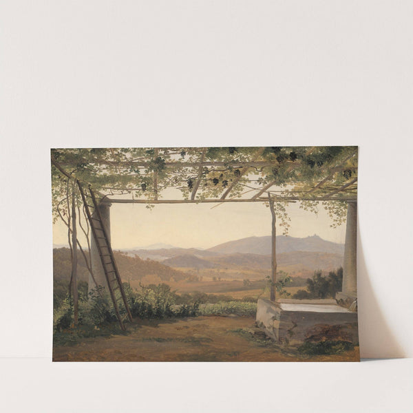 Fountain and Pergola in Italy by Fritz Petzholdt