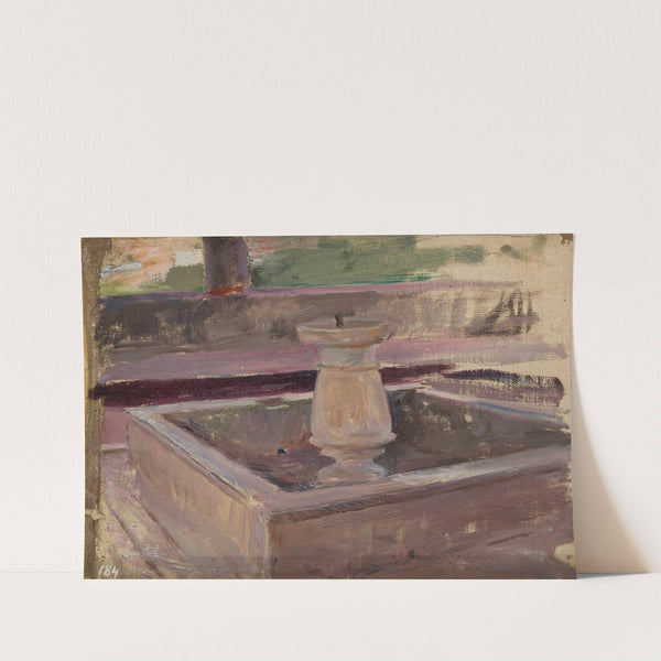 Fountain in the khan’s palace in Bakhchisaray. From the journey to Crimea by Jan Ciągliński