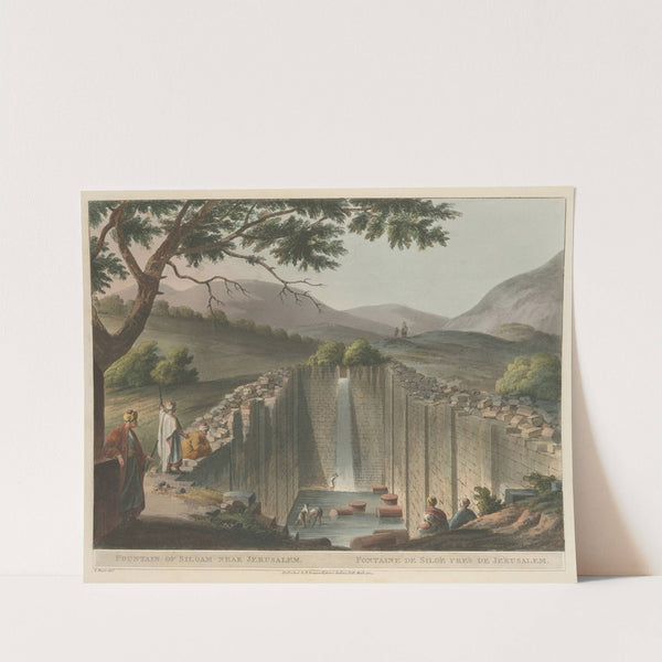 Fountain of Siloam Near Jerusalem by Luigi Mayer