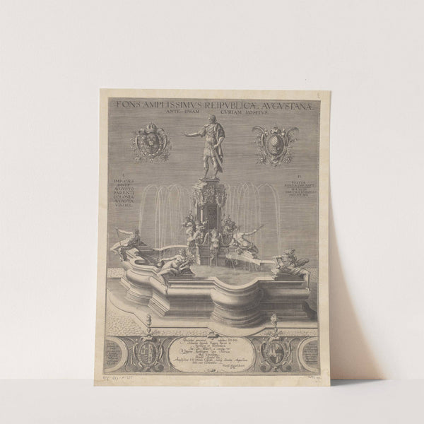 Fountain with statue of Emperor Rudolf II of Habsburg as Caesar (1598) by Lucas Kilian