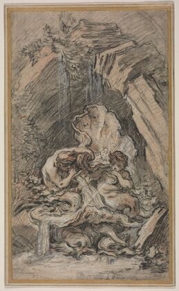 Fountain with Two Tritons Blowing Conch Shells (c. 1736)