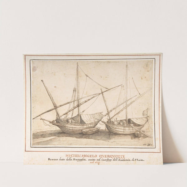 Four Boats by Michelangelo Cerquozzi