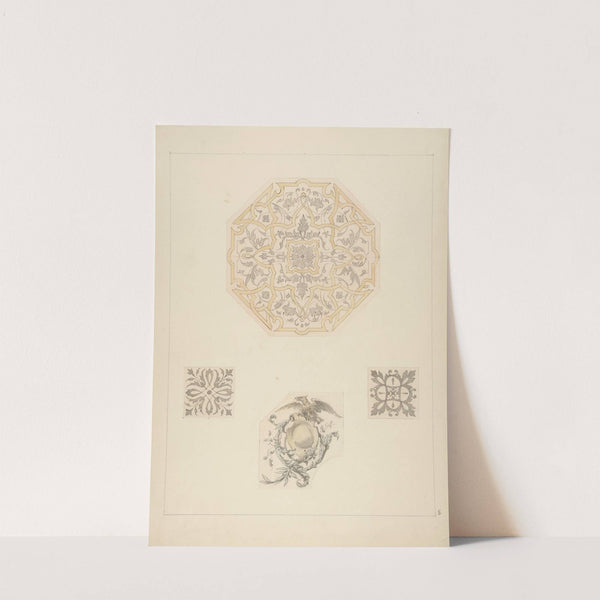 Four designs for decorative motifs by Jules-Edmond-Charles Lachaise