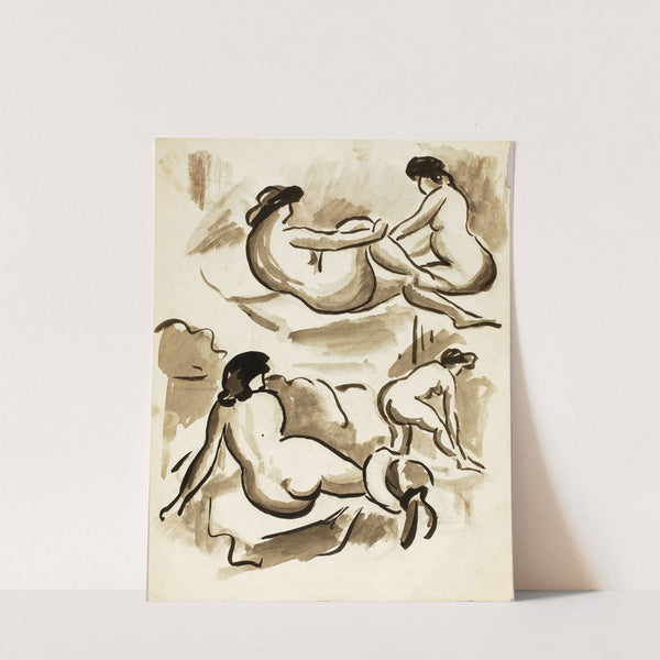 Four Female Nudes by Carl Newman