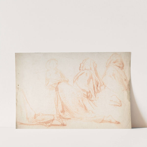Four Figures Kneeling in Supplication by Alexandre Laemlein