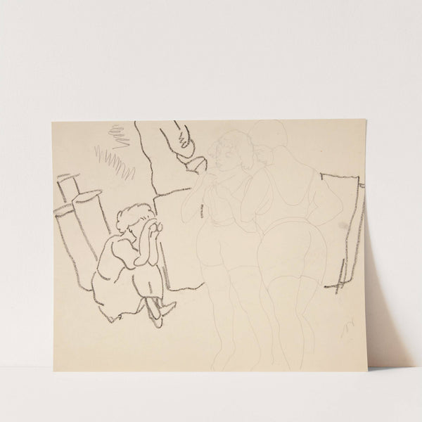 Four Figures on Beach, probably in Provincetown (1934) by Charles Demuth