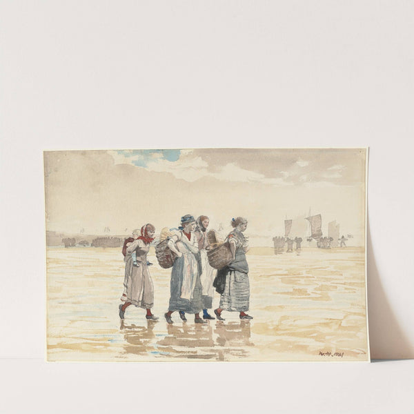 Four Fishwives on the Beach by Winslow Homer