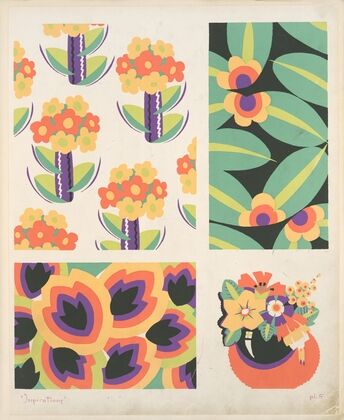 Four floral compositions