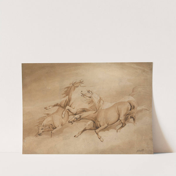Four Galloping Horses by Samuel Howitt