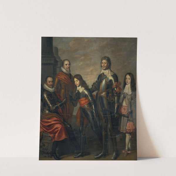 Four Generations of the Princes of Orange; William I, Maurice and Frederick Henry, William II and William III by Pieter Nason