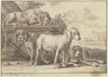 Four hunting dogs (1721)