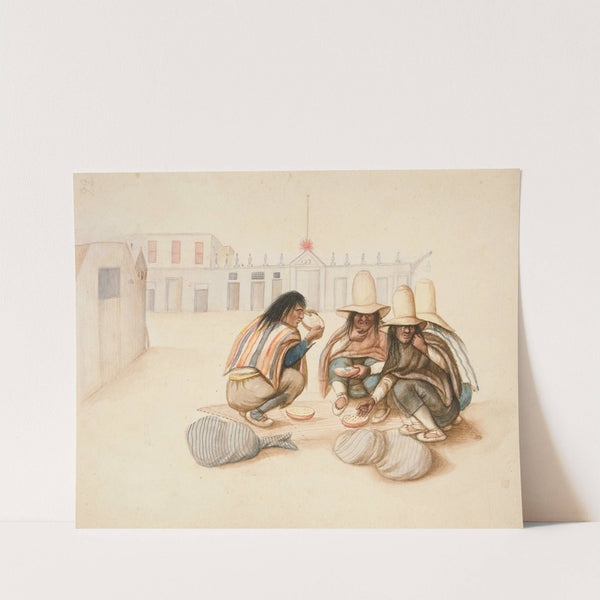 Four Indians Eating Watermelons by Francisco Fierro