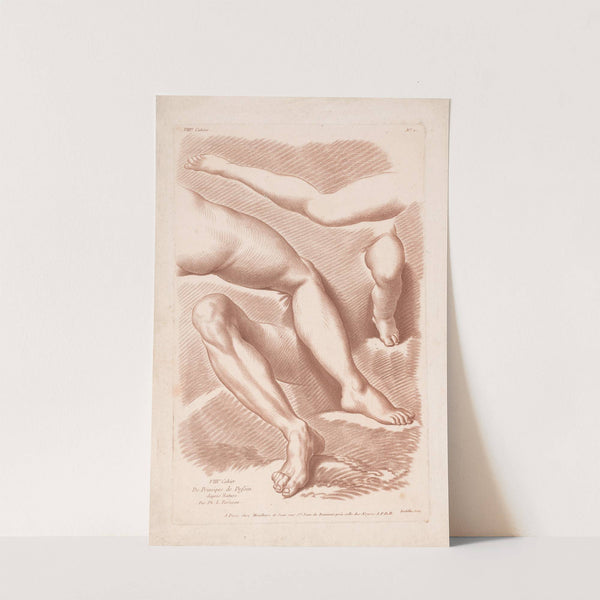 Four legs in different poses (1749-1849) by Louis-François Roubiliac