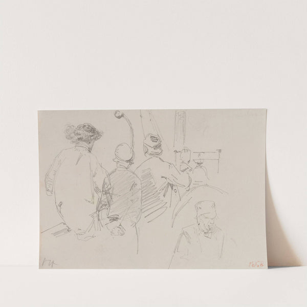 Four Men Aboard a Boat (1858) by James Abbott McNeill Whistler