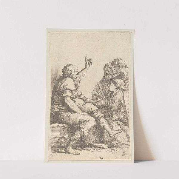 Four men in Conversation by Salvator Rosa