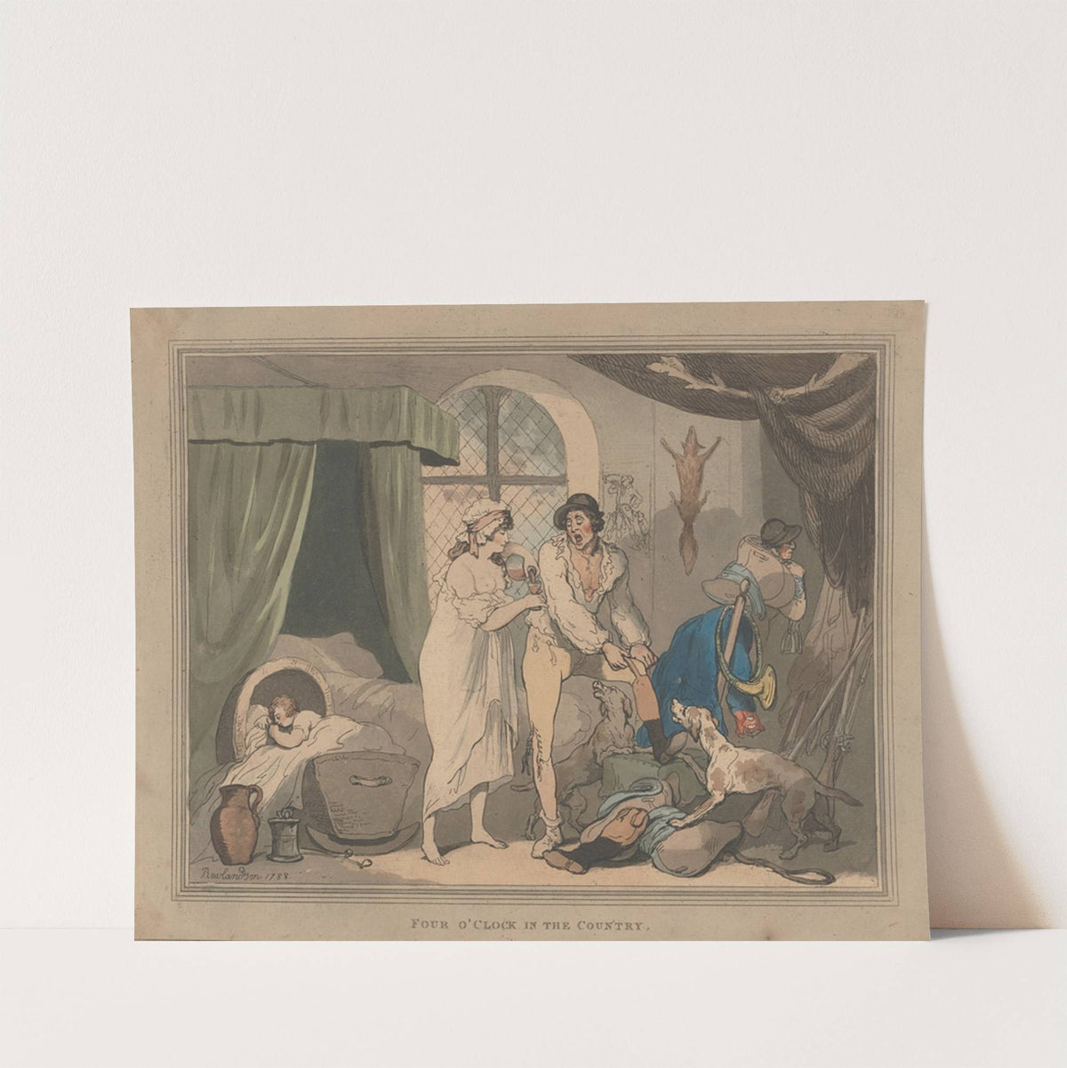 Four o'clock in the country by Thomas Rowlandson