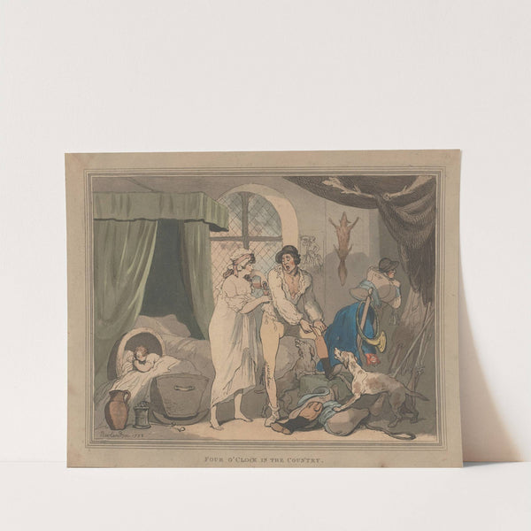 Four o'clock in the country by Thomas Rowlandson