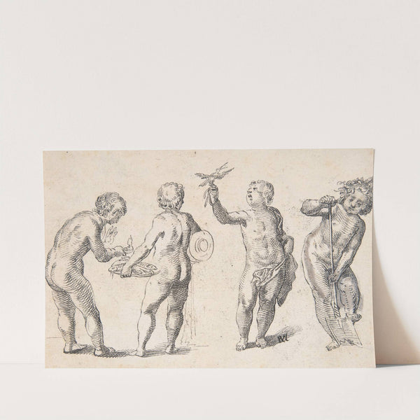 Four Putti representing the Four Elements by Rudolf Meyer