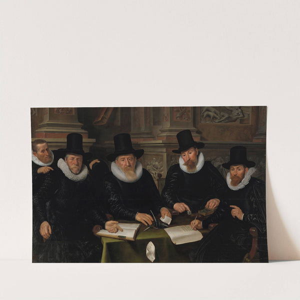 Four Regents and the ‘House Father’ of the Amsterdam Lepers’ Asylum by Werner van den Valckert
