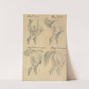 Four Sketches of Horse Tails by Sawrey Gilpin