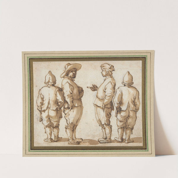 Four Standing Youths by Remigio Cantagallina