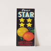 Four Star Brand Citrus Label (1930-1950)
