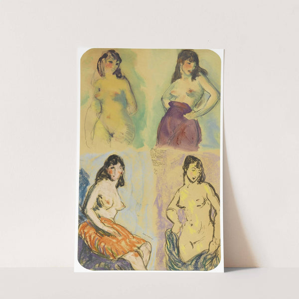 Four Studies of a Nude by Robert Henri