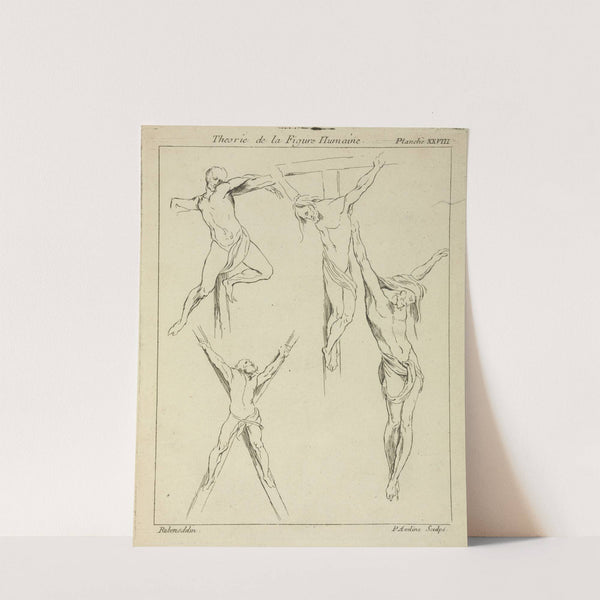 Four studies of crucified figures by Peter Paul Rubens