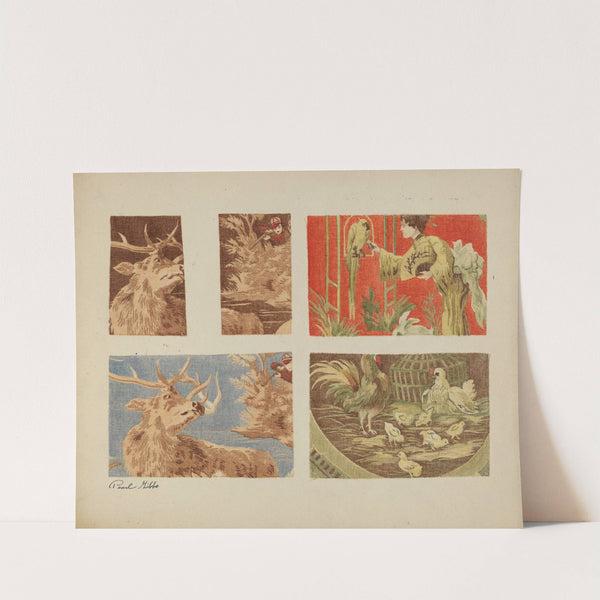 Four Textile Samples by Pearl Gibbo