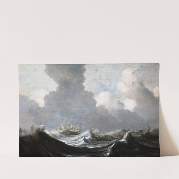 Four Vessels Running Before a Gale (1630) by Pieter Mulier the Elder