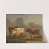 Four Young Bulls in a Meadow by Paulus Potter