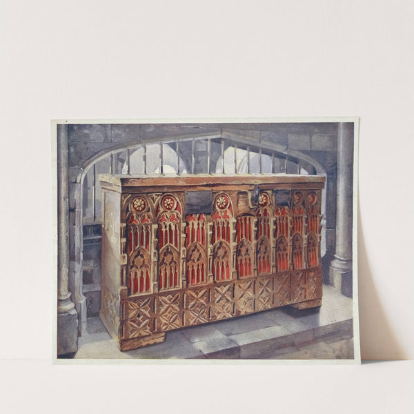 Fourteenth-century buttressed coffer. by Edwin Foley