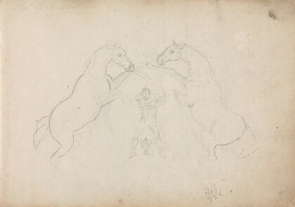 Fourty-three Studies of Horses and Riders Pl.01