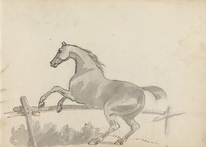 Fourty-three Studies of Horses and Riders Pl.05