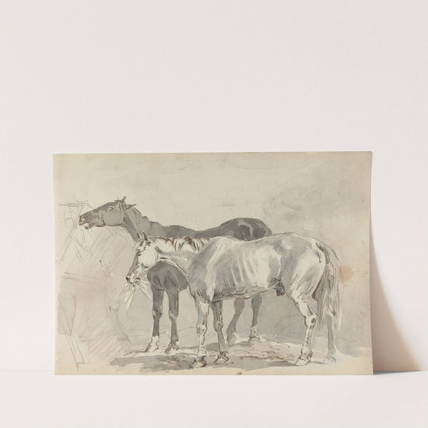 Fourty-three Studies of Horses and Riders Pl.14 by Sawrey Gilpin