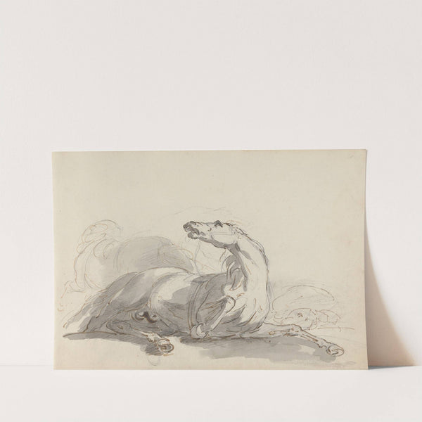 Fourty-three Studies of Horses and Riders Pl.17 by Sawrey Gilpin