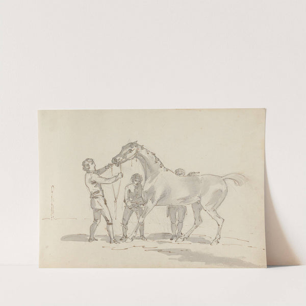 Fourty-three Studies of Horses and Riders Pl.18 by Sawrey Gilpin