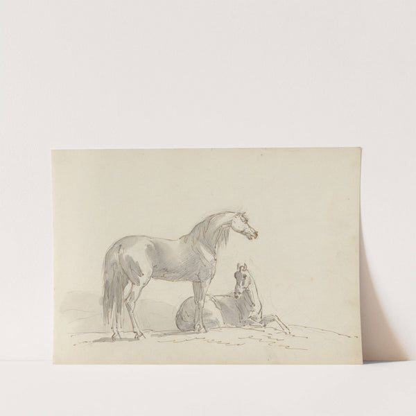 Fourty-three Studies of Horses and Riders Pl.21 by Sawrey Gilpin